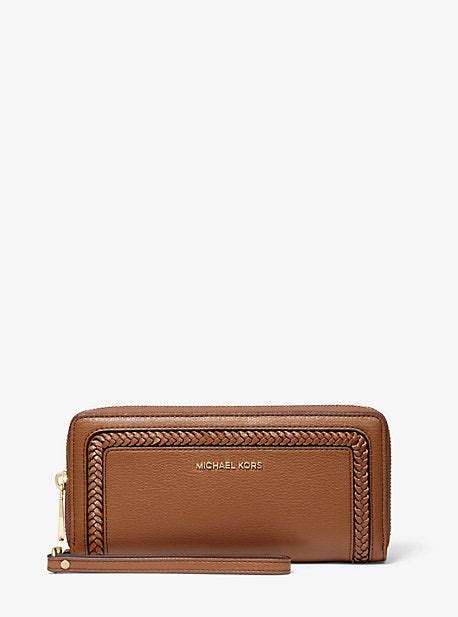 michael kors pebbled leather continental wristlet|Leather Continental Wristlet .